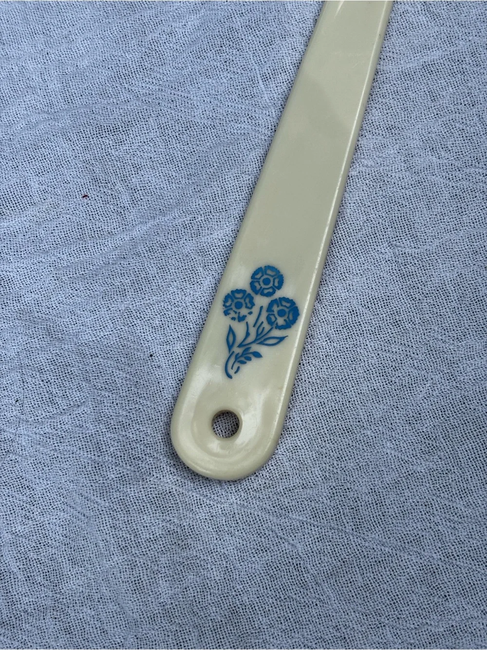 Vintage Norplac Vinyl Serving Utensil Cake Pie Serving Spatula Blue Flower Desig